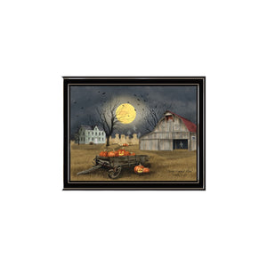 HomeRoots Set of Two Framed Halloween Wall Art Prints - Rustic Country Decor for Cozy Autumn Touches 571917