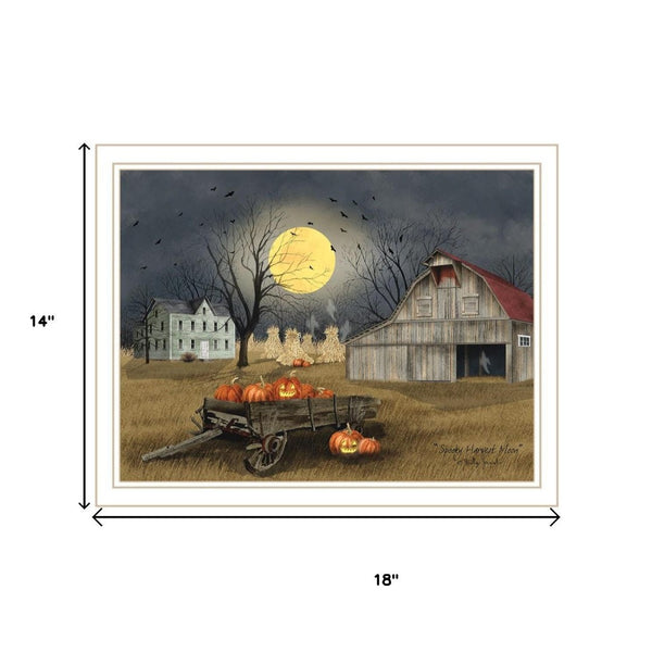 HomeRoots Set of Two Framed Halloween Country Wall Art Prints - Cozy Seasonal Décor for Your Home 571918