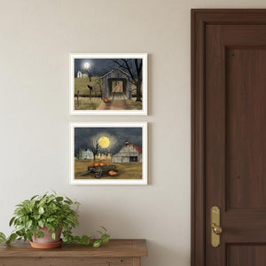HomeRoots Set of Two Framed Halloween Country Wall Art Prints - Cozy Seasonal Décor for Your Home 571918