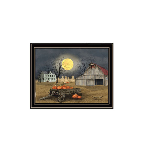 HomeRoots Set of Two Autumn Moonlit Nights Framed Wall Art - Elegant Landscape Decor for Chic Interiors 571919