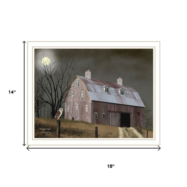 HomeRoots Set of Two Autumn Moonlit Nights Wall Art - Elegant Framed Decor for Living Room & Bedroom Spaces 571920