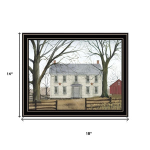 HomeRoots Set of Two Timeless Early American Homestead Black Framed Prints for Classic Home Décor Style 571921