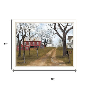 HomeRoots Set of Two Framed Wall Art Prints - "Sunday Drive" & "The Old Dirt Road" - Timeless Decor 571924
