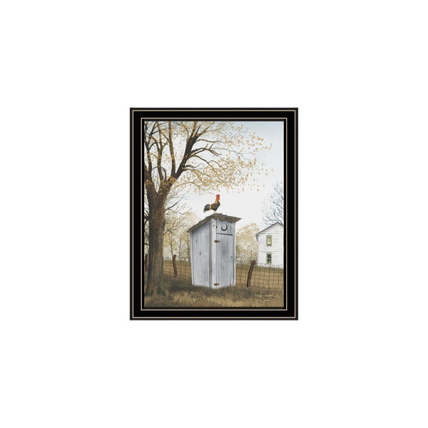 HomeRoots Set of Two Country Living Black Framed Wall Art Prints - Rustic Charm with Modern Elegance 571929
