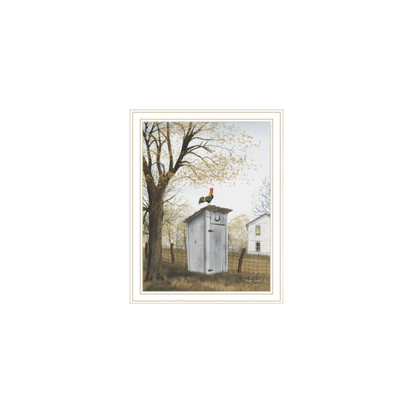 HomeRoots Set of Two Country Living White Framed Wall Art - Timeless Farmhouse Decor for Cozy Interiors 571930