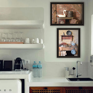 HomeRoots Set of Two Chic Home Sweet Home Black Framed Wall Art Prints for Modern Decor & Warm Touch 571931