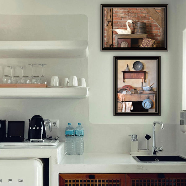 HomeRoots Set of Two Chic Home Sweet Home Black Framed Wall Art Prints for Modern Decor & Warm Touch 571931