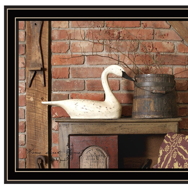 HomeRoots Set of Two Chic Home Sweet Home Black Framed Wall Art Prints for Modern Decor & Warm Touch 571931