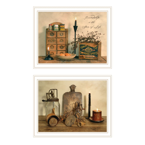 HomeRoots Set of Two Friendship Wall Art Prints - Modern Framed Decor for Living Rooms & Offices 571936