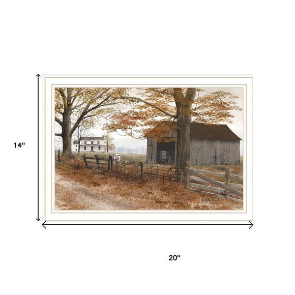 HomeRoots Set of Two Framed Rustic Country Road Wall Art Prints - Timeless Décor for Any Room Style 571937