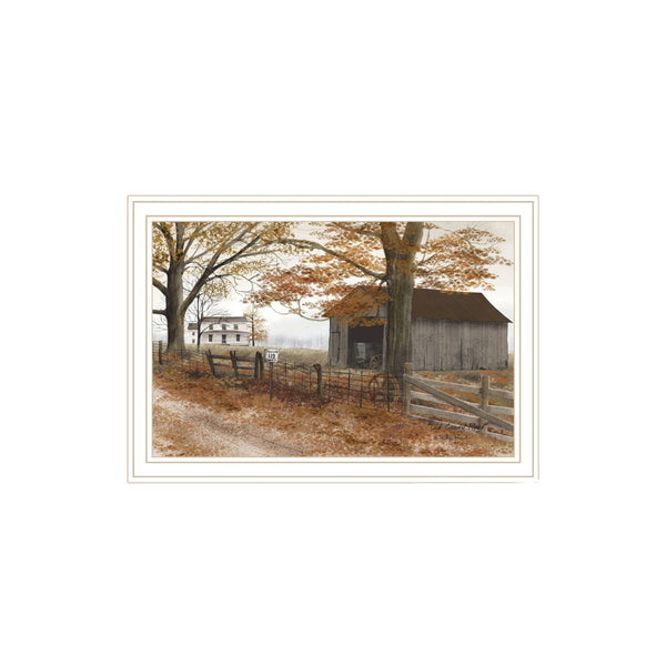 HomeRoots Set of Two Framed Rustic Country Road Wall Art Prints - Timeless Décor for Any Room Style 571937
