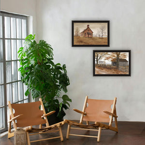 HomeRoots Set of Two Framed Country Road Wall Art Prints - Timeless Charm for Home Décor & Easy Hanging 571938