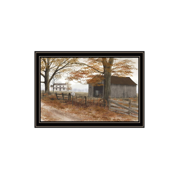 HomeRoots Set of Two Framed Country Road Wall Art Prints - Timeless Charm for Home Décor & Easy Hanging 571938