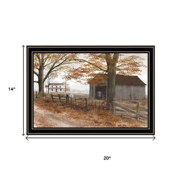 HomeRoots Set of Two Framed Country Road Wall Art Prints - Timeless Charm for Home Décor & Easy Hanging 571938