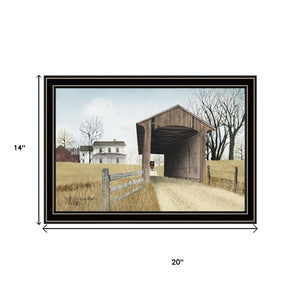 HomeRoots Set of Two Framed "Going to Market" Prints - Stylish Black Frame Wall Art for Any Room Decor 571939