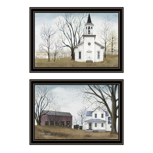 HomeRoots Set of Two Elegant Amazing Grace Wall Art - Black Framed Acrylic Paintings for Modern Decor 571941