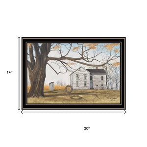 HomeRoots Set of Two Rustic Farmhouse Framed Wall Art Prints – Barn & Pumpkin Wagon Decor for Your Home 571943