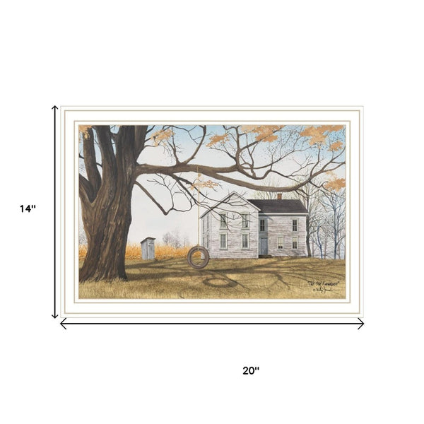 HomeRoots Set of Two Framed Farmhouse Barn and Pumpkin Wagon Wall Art – Rustic Decor for Any Space 571944