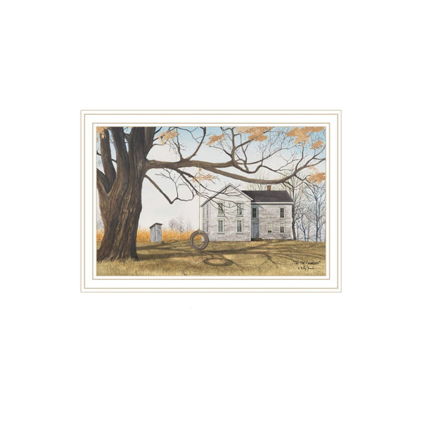 HomeRoots Set of Two Framed Farmhouse Barn and Pumpkin Wagon Wall Art – Rustic Decor for Any Space 571944