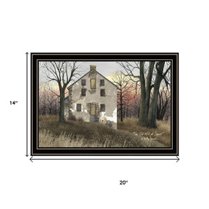 HomeRoots Set of Two Framed Wall Art – Classic Old Mill & Country Road Home - Timeless Décor for Any Space 571945