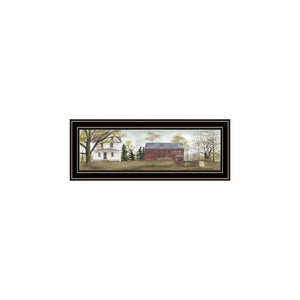 HomeRoots Set of Four Billy Jacob's Seasonal Homesteads Framed Wall Art - Vibrant Decor for Any Room 571949