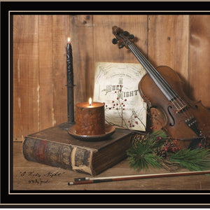 HomeRoots Set of Two Candlelight Prints in Black Frames – Modern Wall Art for Stylish Home Decor Refresh 571955