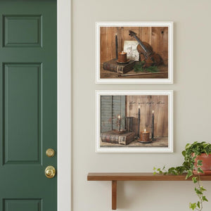 HomeRoots Set of Two Framed O Holy Night Candlelight Art Prints for Timeless Holiday Home Décor 571956