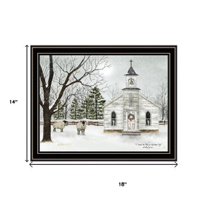 HomeRoots Set of Two Sleigh Bells Ring Wall Art Prints in Black Frames – Classic Charm for Any Space 571959