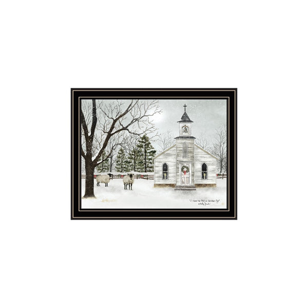HomeRoots Set of Two Sleigh Bells Ring Wall Art Prints in Black Frames – Classic Charm for Any Space 571959
