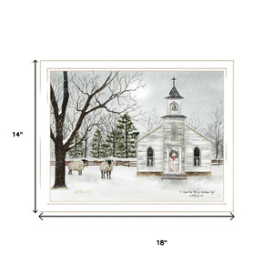 HomeRoots Set of Two Sleigh Bells Ring Framed Wall Art Prints - Timeless Home Décor for Seasonal Charm 571960