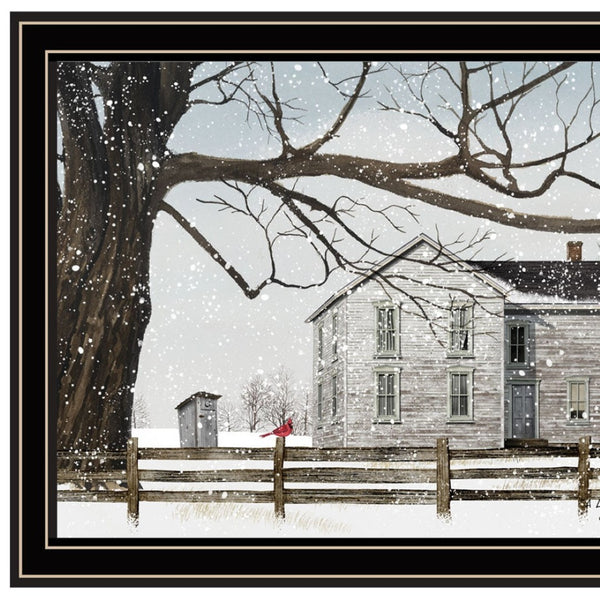 HomeRoots Set of Two Winter Countryside Framed Wall Art Prints – Rustic Charm for Cozy Home Decor! 571963