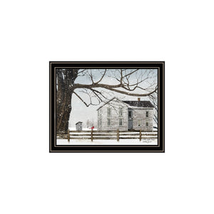 HomeRoots Set of Two Winter Countryside Framed Wall Art Prints – Rustic Charm for Cozy Home Decor! 571963