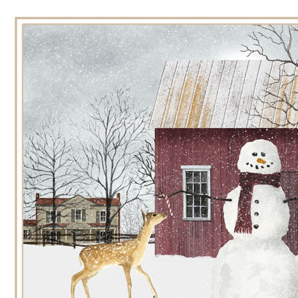 HomeRoots Set of Two Framed Winter Countryside Wall Art – Elegant Home Decor for Living Rooms & More 571964