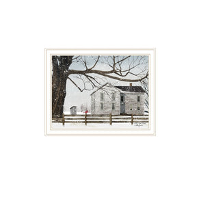 HomeRoots Set of Two Framed Winter Countryside Wall Art – Elegant Home Decor for Living Rooms & More 571964