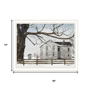 HomeRoots Set of Two Framed Winter Countryside Wall Art – Elegant Home Decor for Living Rooms & More 571964
