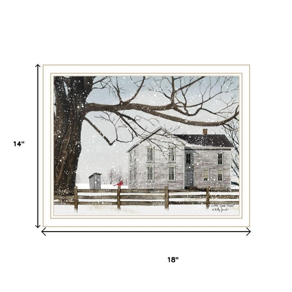 HomeRoots Set of Two Framed Winter Countryside Wall Art – Elegant Home Decor for Living Rooms & More 571964