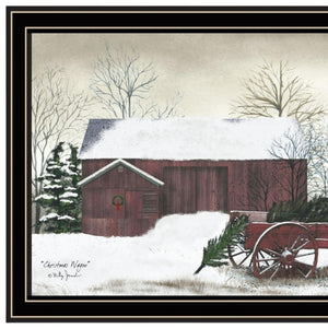 HomeRoots Set of Two Christmas Time with Family Black Framed Wall Art - Festive Holiday Décor for Home! 571965