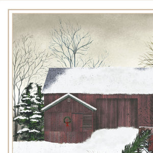 HomeRoots Set of Two Christmas Time with Family Framed Wall Art Prints - Festive Home Decor for Holidays 571966