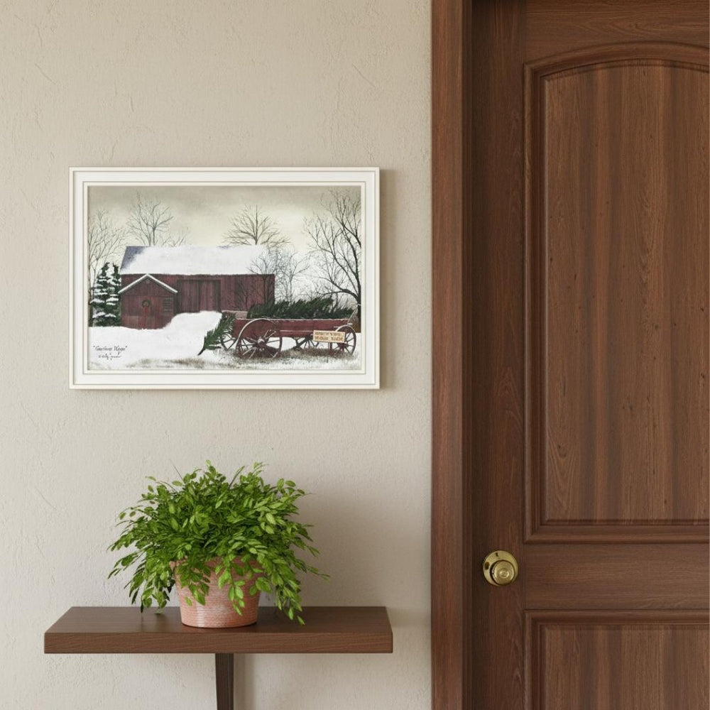 HomeRoots Set of Two Christmas Time with Family Framed Wall Art Prints - Festive Home Decor for Holidays 571966