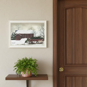 HomeRoots Set of Two Christmas Time with Family Framed Wall Art Prints - Festive Home Decor for Holidays 571966