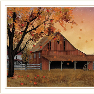 HomeRoots Set of Two Framed Apple Picking & Sunflower Quilt Barn Wall Art for Rustic Home Décor Charm 571968