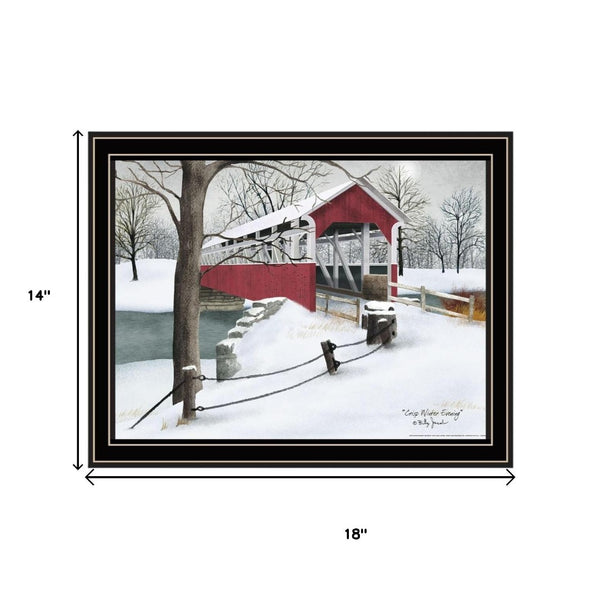 HomeRoots Set of Two Framed Lovers Knot Quilt & Covered Bridge Art Prints for Rustic Home Décor Charm 571969
