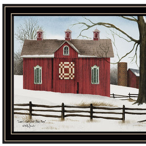 HomeRoots Set of Two Framed Lovers Knot Quilt & Covered Bridge Art Prints for Rustic Home Décor Charm 571969