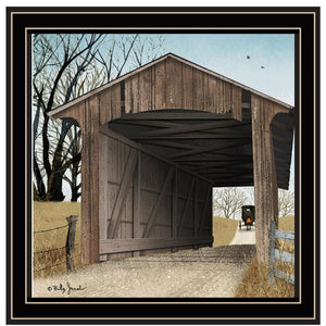 HomeRoots Set of Two Framed Acrylic Wall Art – "Headin' Home" & "Miller's Creek Bridge" for Home Décor 571971