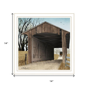HomeRoots Set of Two Framed Wall Art Prints - "Headin' Home" & "Miller's Creek Bridge" for Stylish Décor 571972
