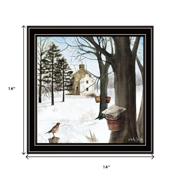 HomeRoots Set of Two Framed Wall Art - Seasonal Charm with Modern Style for Any Room Décor, 14x14 Inches 571975