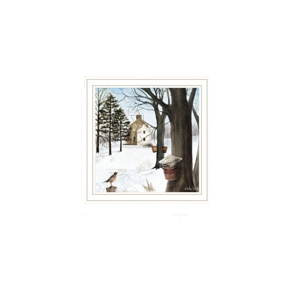 HomeRoots Set of Two Framed Wall Art Prints - Serene Seasonal Charm for Modern Home Decor, 14x14 Inches 571976