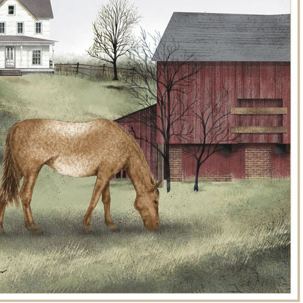 HomeRoots Set of Two Framed Farmhouse Wall Art - Vibrant Equine Prints with White Frames for Stylish Decor 571978