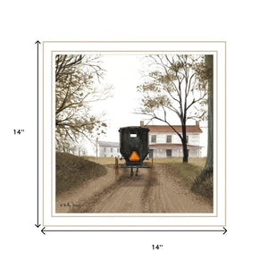 HomeRoots Set of Two Framed Farmhouse Wall Art - Vibrant Equine Prints with White Frames for Stylish Decor 571978