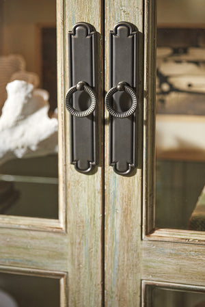 Lexington Tommy Bahama Home Sanctuary Curio China Cabinet - Elegant Coastal Design With Glass Doors, Adjustable Shelves & Led Lighting Palmetto  571-864